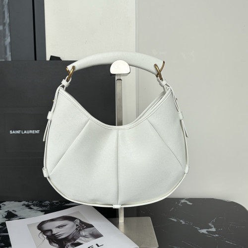 생로랑 스무스 레더 호보 핸들백